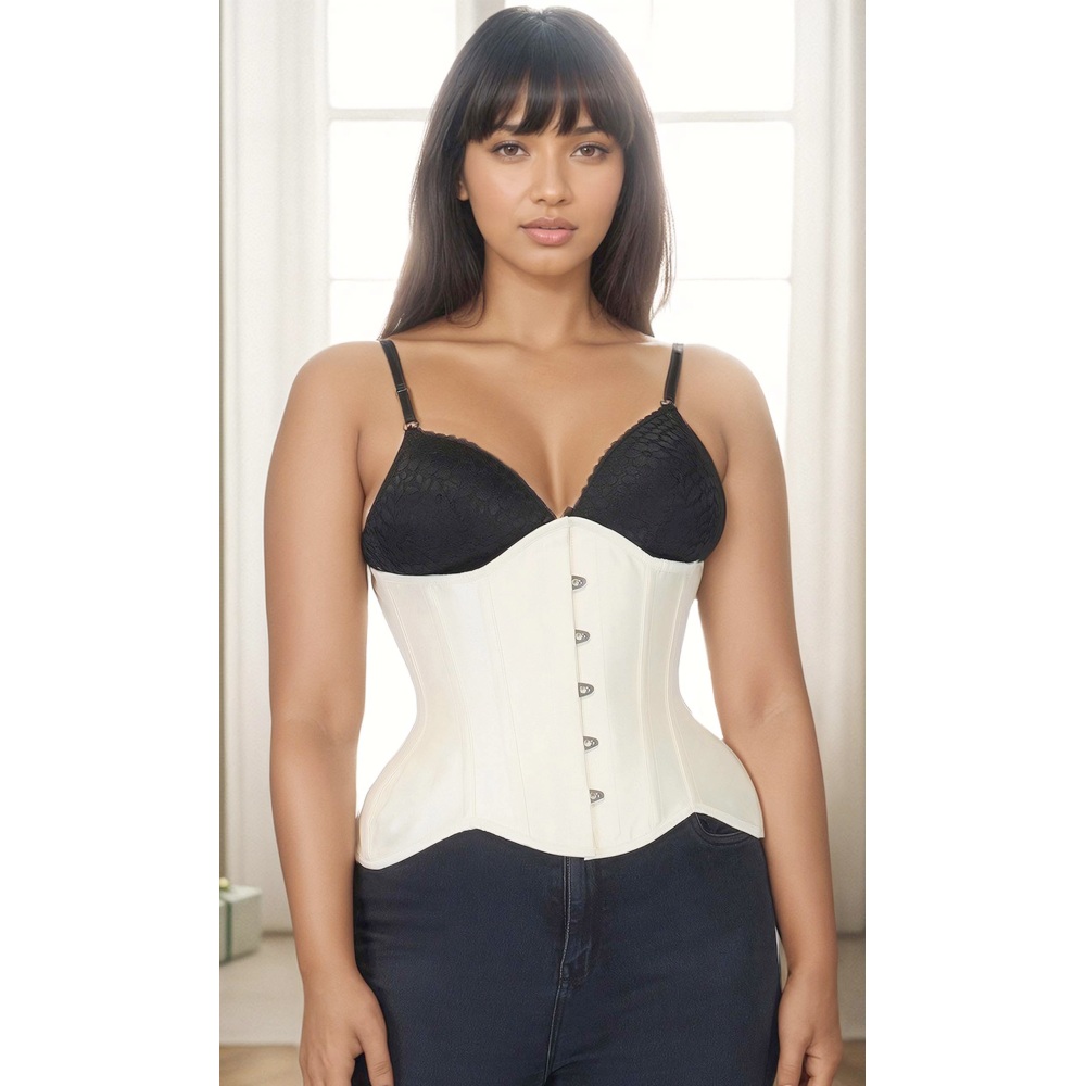 Attitude Corsets - Aurelia Corset sous la poitrine - Couleur ivoire